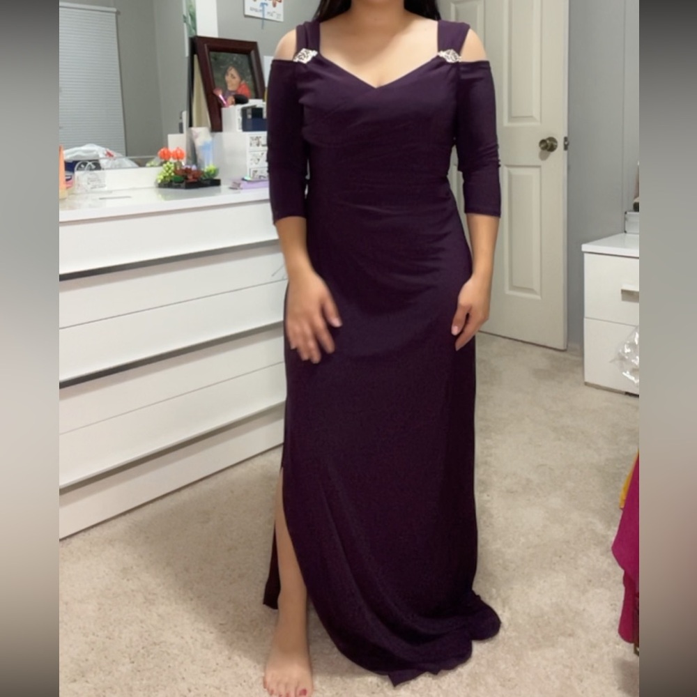 R & M Richards Purple Dress